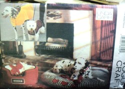 8865 VOGUE DOG BED @ COVERS, DOG COATS, HOOD S-LG, PET DOLL,TOYS PATTERN UNCUT